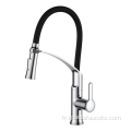 Robinet de lavabo de cuisine flexible noir